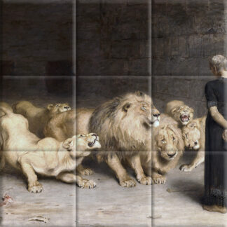 Briton Rivière - Daniel in the Lion's Den (1872)