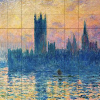 Claude Monet - The Houses of Parliament,Sunset