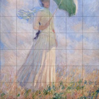 Claude Monet - Woman with a Parasol, Facing Right (1886)