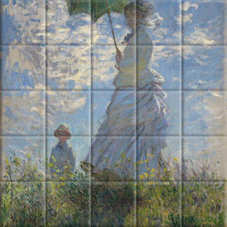 Claude Monet - Woman with a Parasol – Madame Monet and Her Son (1875)