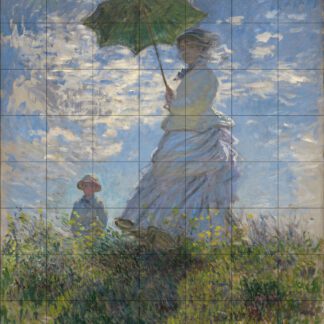 Claude Monet - Woman with a Parasol – Madame Monet and Her Son (1875)