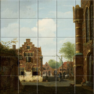 Bartholomeus Johannes van Hove - Stadsgezicht (c. 1850)