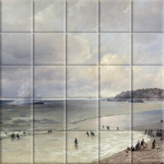 The Beach at Biarritz (1889)